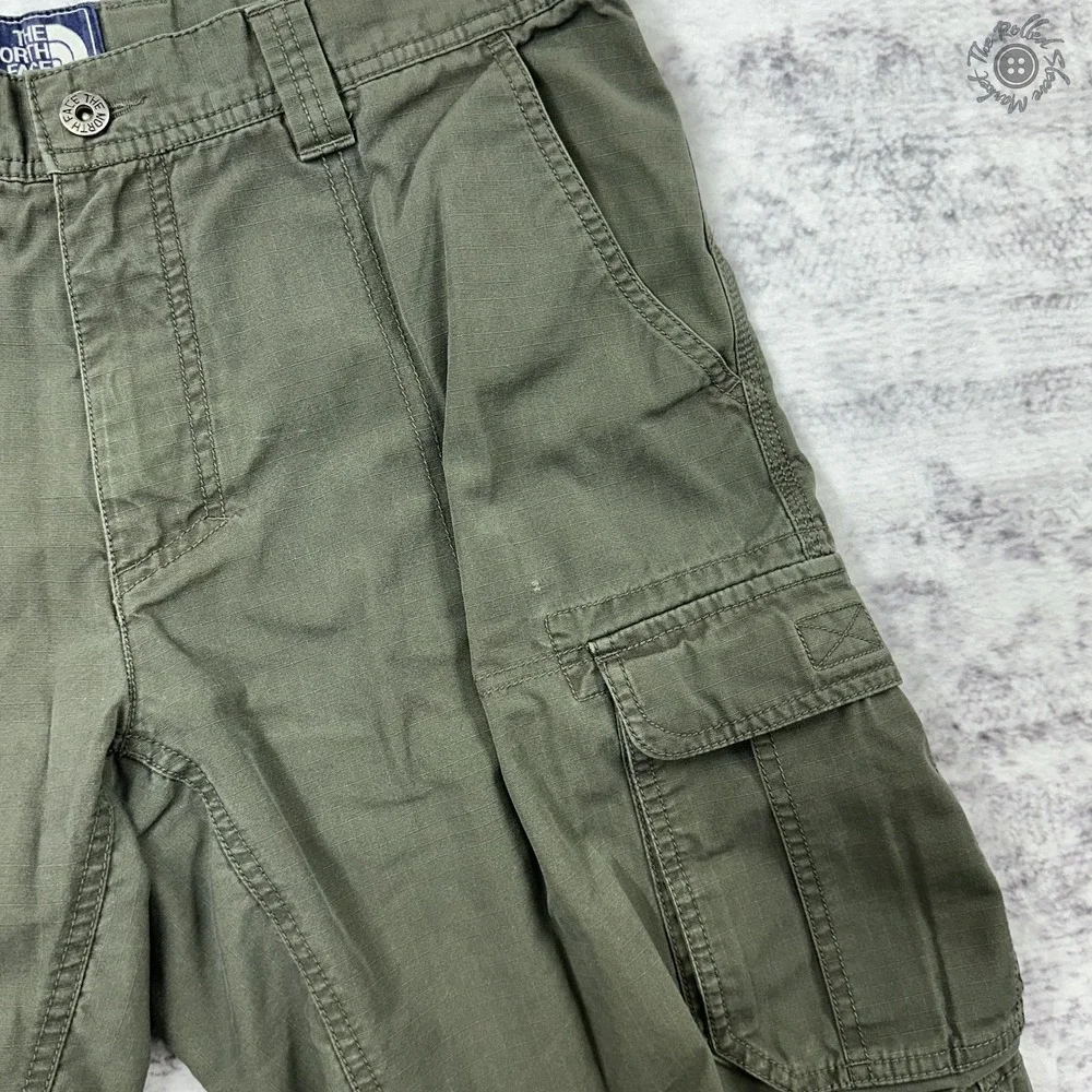 The North Face Cargo‎ Shorts Mens 34 Olive Green Cotton 11